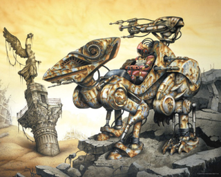 Illustration for article titled Behold, the Aztec mecha and Mayan cyborgs of our Mesoamerican future